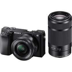 Sony Alpha 6100 | Appareil Photo Numérique Hybride APS-C en kit Objectifs Zoom E 16-50mm f/3.5-5.6 PZ OSS et E 55-210mm f/4.5-6.