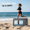 Appareil Photo numérique 4K 64MP Autofocus Pliable 3,0 Pouces 180° Rechargeable Portable pour Photos&Vlogs & 20 Filtres 2000mAh 