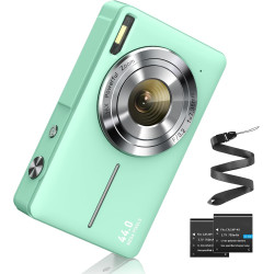 Appareil Photo numérique 44 MP FHD 1080P 16X Zoom numérique avec Batterie Appareil Photo numérique Portable Simple pour Enfants,