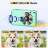 Appareil Photo numérique 44 MP FHD 1080P 16X Zoom numérique avec Batterie Appareil Photo numérique Portable Simple pour Enfants,