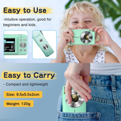 Appareil Photo numérique 44 MP FHD 1080P 16X Zoom numérique avec Batterie Appareil Photo numérique Portable Simple pour Enfants,