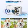 Appareil photo numérique 1080P 44MP avec carte 32G 16X zoom numérique avec batterie Appareil photo numérique portable simple pou