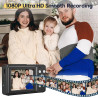 Appareil photo numérique 1080P 44MP avec carte FHD de 32G - Appareil photo avec zoom numérique 16X - Appareil photo numérique po