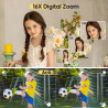 Appareil photo numérique 1080P 44MP avec carte FHD de 32G - Appareil photo avec zoom numérique 16X - Appareil photo numérique po