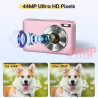 Appareil Photo numérique 44MP FHD 1080P, 16X Zoom et Batterie, Portable Simple pour Enfants, étudiants, Adolescents, débutants, 