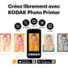 Kodak mini shot 2 retro appareil photo instantané numérique & imprimante photo 2-en-1 5,3 x 8,6 cm, 38 feuilles, caméra portable