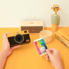 Kodak Mini Shot 2 Retro 4Pass 2-in-1 Appareil Photo Instantané and Imprimante Photo Portable (5,3x8,6cm) + 8 Feuilles, Jaune