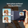 Kodak Mini Shot 2 Retro 4Pass 2-in-1 Appareil Photo Instantané and Imprimante Photo Portable (5,3x8,6cm) + 8 Feuilles, Jaune