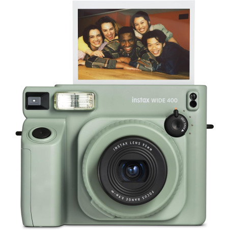 instax Wide 400 Appareil Photo instantané analogique, Flash électronique intégré, Format Wide idéal pour Les Photos de Groupe, B