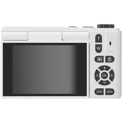 Appareil Photo Numérique, UHD 5K 75MP Digital Camera avec Carte Micro SD 64 Go, Écran Rotatif à 180° de 2,83'', Zoom 18X, Anti-S