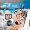 Appareil Photo Numérique, UHD 5K 75MP Digital Camera avec Carte Micro SD 64 Go, Écran Rotatif à 180° de 2,83'', Zoom 18X, Anti-S