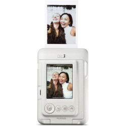 instax Appareil Photo instantané Hybride Mini LiPlay Blanc Vaporeux avec écran LCD arrière de 2,7 Pouces, Emplacement pour Carte