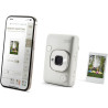 instax Appareil Photo instantané Hybride Mini LiPlay Blanc Vaporeux avec écran LCD arrière de 2,7 Pouces, Emplacement pour Carte