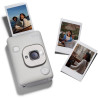 instax Appareil Photo instantané Hybride Mini LiPlay Blanc Vaporeux avec écran LCD arrière de 2,7 Pouces, Emplacement pour Carte