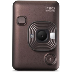 instax Appareil Photo Hybride Mini LiPlay Bronze Profond avec écran LCD arrière de 2,7 Pouces, Emplacement pour Carte Micro SD, 
