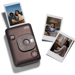 instax Appareil Photo Hybride Mini LiPlay Bronze Profond avec écran LCD arrière de 2,7 Pouces, Emplacement pour Carte Micro SD, 