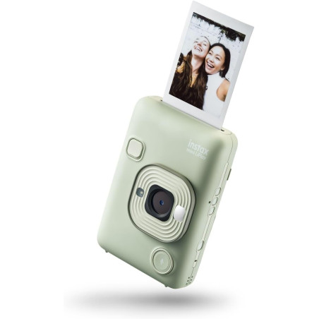 instax Appareil Photo instantané Hybrid Mini LiPlay Vert Matcha avec écran LCD arrière de 2,7 Pouces, Emplacement pour Carte Mic