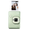 instax Appareil Photo instantané Hybrid Mini LiPlay Vert Matcha avec écran LCD arrière de 2,7 Pouces, Emplacement pour Carte Mic