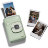 instax Appareil Photo instantané Hybrid Mini LiPlay Vert Matcha avec écran LCD arrière de 2,7 Pouces, Emplacement pour Carte Mic