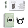 instax Appareil Photo instantané Hybrid Mini LiPlay Vert Matcha avec écran LCD arrière de 2,7 Pouces, Emplacement pour Carte Mic