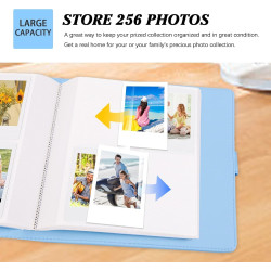 Album photo 256 pochettes pour Fujifilm Instax Mini LiPlay 11 90 70 50S 26 25 9 8+ 8 7S Appareil photo instantané/Mini Link SP-1
