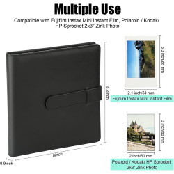 Album photo 256 pochettes pour Fujifilm Instax Mini LiPlay 11 90 70 50S 26 25 9 8+ 8 7S Appareil photo instantané/Mini Link SP-1