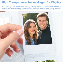 Album photo 256 pochettes pour appareil photo Fujifilm Instax Mini LiPlay 11 90 70 12 9 8+ 8 7S / Mini Link SP-1 imprimante / Po