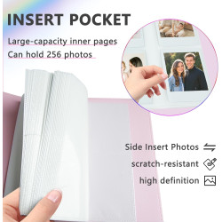 Album photo 256 pochettes pour appareil photo Fujifilm Instax Mini LiPlay 11 90 70 12 9 8+ 8 7S / Mini Link SP-1 imprimante / Po