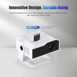 [2026 version améliorée] android videoprojecteur 4k &1080p wifi et bleutooth focus électronique correction à 270 degrés retropro