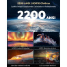 Vidéoprojecteur 4k memc【2200 ansi/google tv 14.0/dolby 40w】 auto focus/keystone wimius vidéoprojecteur de jour 4k, contrôle voca