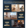 Vidéoprojecteur 4k memc【2200 ansi/google tv 14.0/dolby 40w】 auto focus/keystone wimius vidéoprojecteur de jour 4k, contrôle voca