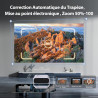 Videoprojecteur intelligent applications intégrées rétroprojecteur 1080p natif supporte 4k wifi 6 bleutooth 5.2 240 ansi correct