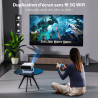 Videoprojecteur intelligent applications intégrées rétroprojecteur 1080p natif supporte 4k wifi 6 bleutooth 5.2 240 ansi correct