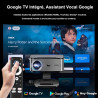 【1500 ansi/google tv/autofokus】 xiwbsy videoprojecteur 4k supporté, 38000 lumen fhd, 360° rotation, projecteur video 4k contrôle