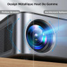 【1500 ansi/google tv/autofokus】 xiwbsy videoprojecteur 4k supporté, 38000 lumen fhd, 360° rotation, projecteur video 4k contrôle