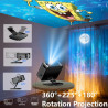 【1500 ansi/google tv/autofokus】 xiwbsy videoprojecteur 4k supporté, 38000 lumen fhd, 360° rotation, projecteur video 4k contrôle