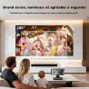 【1500 ansi/google tv/autofokus】 xiwbsy videoprojecteur 4k supporté, 38000 lumen fhd, 360° rotation, projecteur video 4k contrôle