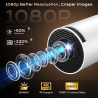 Videoprojecteur portable avec wifi 6 bleutooth 5.4 mini projecteur vidéo 1080p supporte 4k, projecteur rotation 270° pour téléph