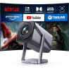 Vidéoprojecteur 4k【netflix ready/dolby】 auto focus/keystone 30000 lumens projecteur portable 4k courte focale, rotatif 360° rétr