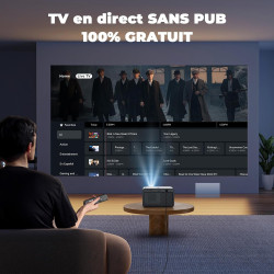 Videoprojecteur 4k【app intégrée/auto focus/keystone】 1080p fhd projecteur video 1500 luminosité, avec hdmi earc, wifi6, bleutoot