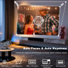 Videoprojecteur【lic off google tv/1500 ansi/rotation 360°】 xiwbsy 2026 projecteur video contrôle vocal, auto focus/keystone, ret