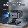 Videoprojecteur【lic off google tv/1500 ansi/rotation 360°】 xiwbsy 2026 projecteur video contrôle vocal, auto focus/keystone, ret