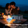 Videoprojecteur【lic off google tv/1500 ansi/rotation 360°】 xiwbsy 2026 projecteur video contrôle vocal, auto focus/keystone, ret