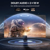 Toptro vidéoprojecteur 4k【vidaa os n°1: ultra-rapide| 1400 ansi |dolby 36w】 projecteur video home cinéma courte focale 1,0:1, au