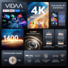 Toptro vidéoprojecteur 4k【vidaa os n°1: ultra-rapide| 1400 ansi |dolby 36w】 projecteur video home cinéma courte focale 1,0:1, au