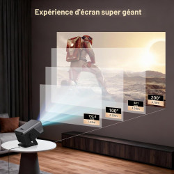 [native 1080p/2000 ansi/calibration visuelle ia] intelligent vidéoprojecteur x7 smart projecteur avec android 14,4k supportée, i