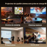 [native 1080p/2000 ansi/calibration visuelle ia] intelligent vidéoprojecteur x7 smart projecteur avec android 14,4k supportée, i