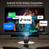 [2000 ansi/assistant vocal ia/1080p natif] intelligent vidéoprojecteur lyncast x7 smart video projecteur avec android 14 ia auto