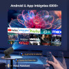 Alwtniet Videoprojecteur 4K, 1080P Mini Projecteur Video Android WiFi 6 BT 5.4, Mise au Point Automatique Correction Trapézoïdal
