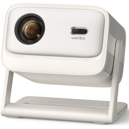Wanbo Vali 1 Pro Vidéoprojecteur avec Google TV & Netflix, 900 ANSI Lumens, Compatible 4K, 1080P Natif, Dolby Audio 12W, HDR10 M